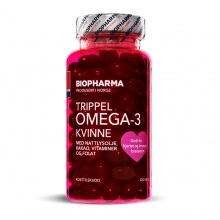  Biopharma Trippel Omega-3 Kvinne 120 