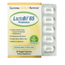  California Gold Nutrition LactoBif 65 Probiotics 30 