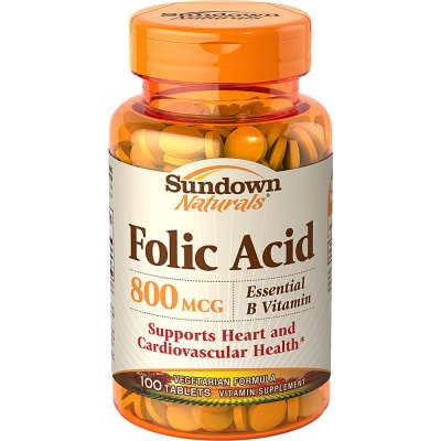  Sundown Naturals Folic Acid  800 mg 100 