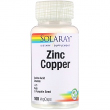  Solaray Zinc Copper    100 