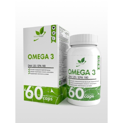  NaturalSupp Omega 3 EPA 180/DHA 120 60 