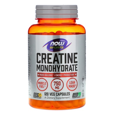 Креатин NOW Foods Sports Creatine Monohydrate 750 мг 120 капсул