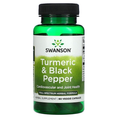  Swanson Turmeric+Black Pepper 60 