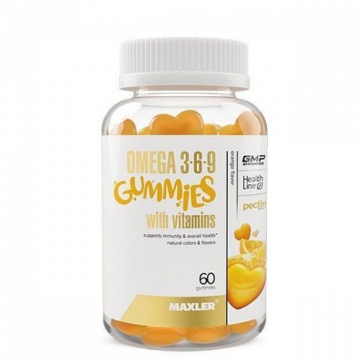 Антиоксидант Maxler Omega 3-6-9 Gummies 60 капсул