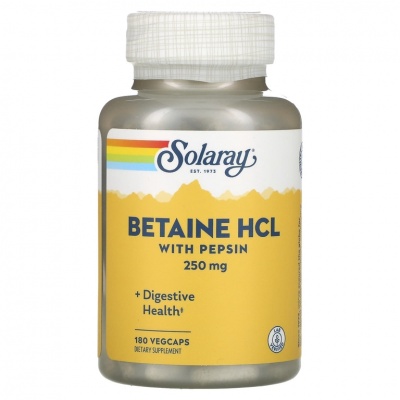  Solaray Betaine HCI with Pepsin 180 