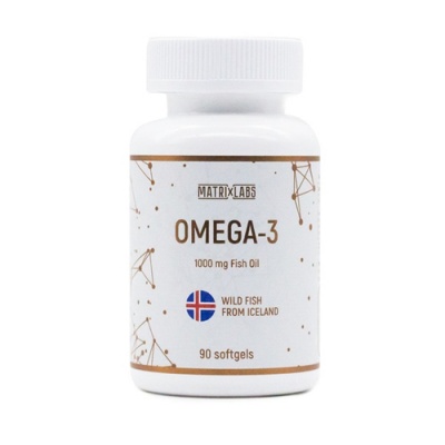 Антиоксидант Matrix Labs Omega-3 Iceland 1000 мг + Vitamin E 90 капсул