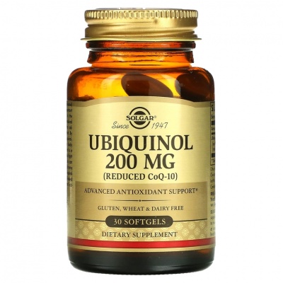 Антиоксидант Solgar Ubiquinol (Reduced CoQ-10) 200 мг 30 капсул