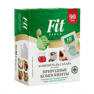 Заменители сахара Fit Parad №7 на основе эритрита 90 саше