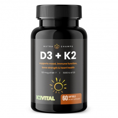  Nutra Champs D3 + K2 Complex 5000IU 60 